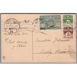 Julemrke 1922 p Postkort