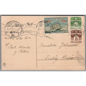 Julemrke 1922 p Postkort