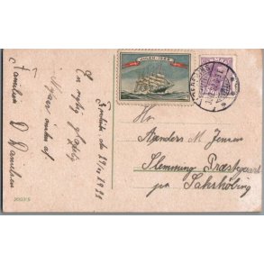 Julemrke 1922 p Postkort