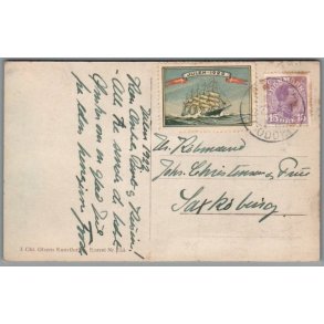 Julemrke 1922 p Postkort