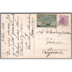 Julemrke 1922 p Postkort