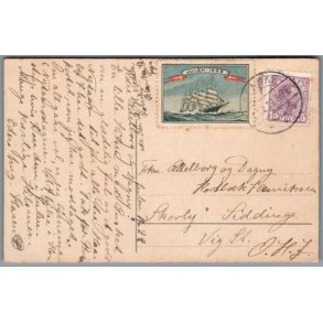 Julemrke 1922 p Postkort