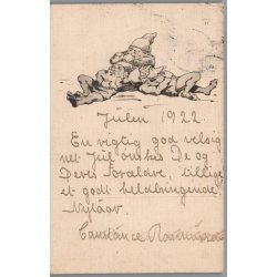 Julemrke 1922 p Postkort