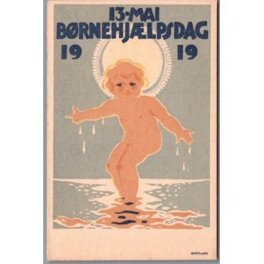 B�rnehj�lpsdagen 1919 - Postkort - Ubrugt