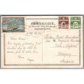 Julemrke 1922 p Postkort