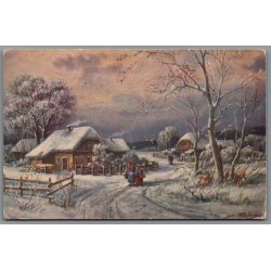 Julemrke 1921 p Postkort