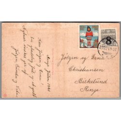 Julemrke 1921 p Postkort