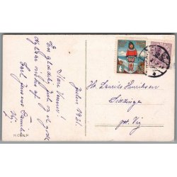 Julemrke 1921 p Postkort