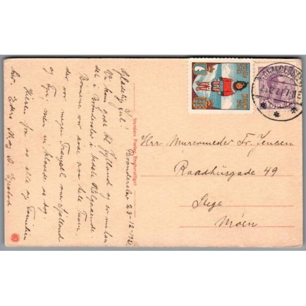 Julemrke 1921 p Postkort