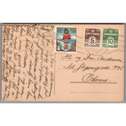 Julemrke 1921 p Postkort