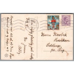 Julemrke 1921 p Postkort