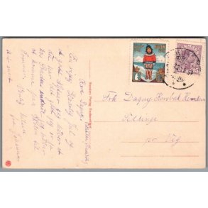 Julemrke 1921 p Postkort