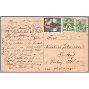 Julemrke 1921 p Postkort