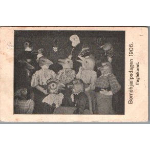 B�rnehj�lpsdagen 1906 - Fuglerkoret - Postkort - Brugt