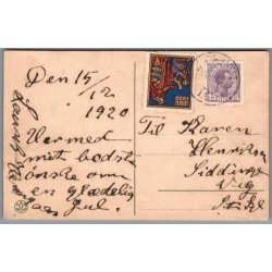 Julemrke 1920 p Postkort