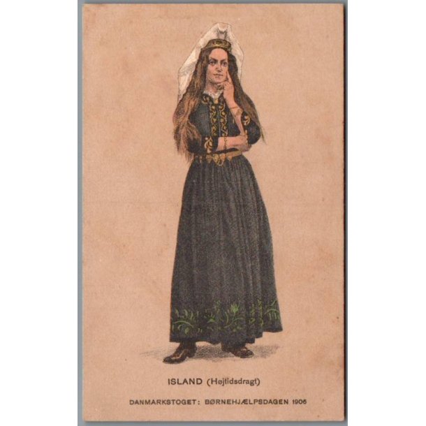 Island - Danmarkstoget - B�rnehj�lpsdagen 1906 - Ubrugt
