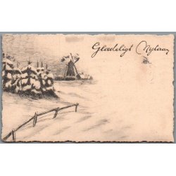 Julem�rke 1920 p� Postkort