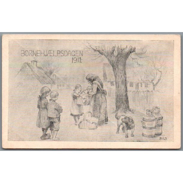 B�rnehj�lpsdagen 1911 - Postkort - Ubrugt
