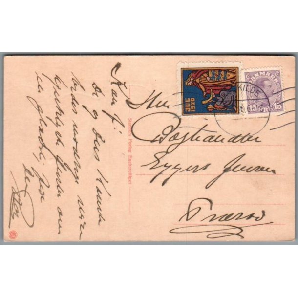 Julemrke 1920 p Postkort