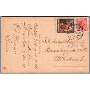 Julemrke 1919 p Postkort