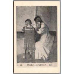 B�rnehj�lpsdagen 1911 - Postkort - Ubrugt