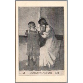 B�rnehj�lpsdagen 1911 - Postkort - Ubrugt