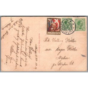 Julemrke 1919 p Postkort