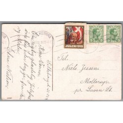 Julemrke 1919 p Postkort