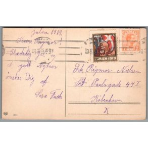 Julemrke 1919 p Postkort