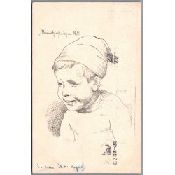 B�rnehj�lpsdagen 1911 - Postkort - Brugt