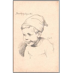 B�rnehj�lpsdagen 1911 - Postkort - Ubrugt