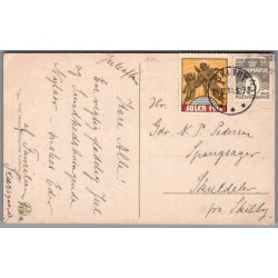 Julemrke 1918 p Postkort