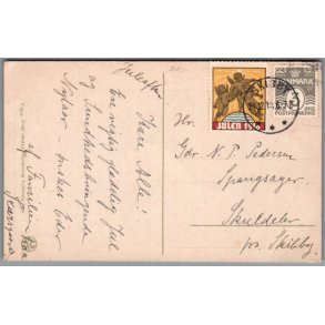 Julemrke 1918 p Postkort
