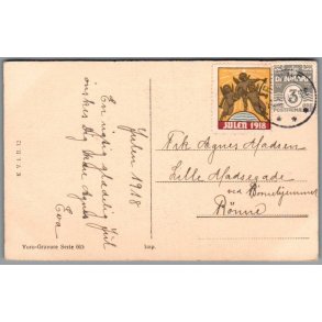 Julemrke 1918 p Postkort