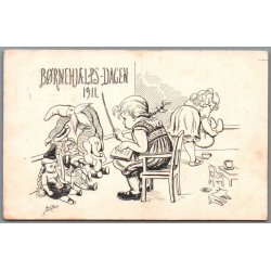 B�rnehj�lpsdagen 1911 - Postkort - Brugt