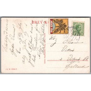 Julemrke 1918 p Postkort