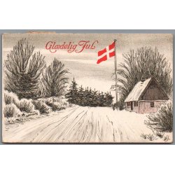 Julemrke 1918 p Postkort