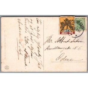 Julemrke 1918 p Postkort