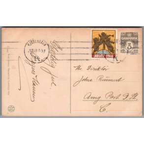 Julemrke 1918 p Postkort