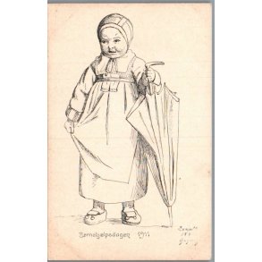 B�rnehj�lpsdagen 1911 - Postkort - Ubrugt
