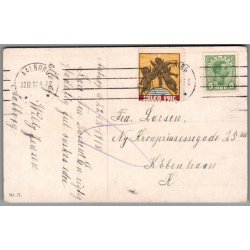 Julemrke 1918 p Postkort