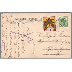 Julemrke 1918 p Postkort