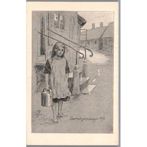 B�rnehj�lpsdagen 1911 - Paul Fischer - Postkort - Ubrugt