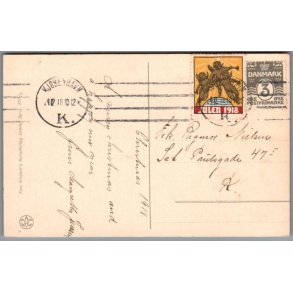 Julemrke 1918 p Postkort