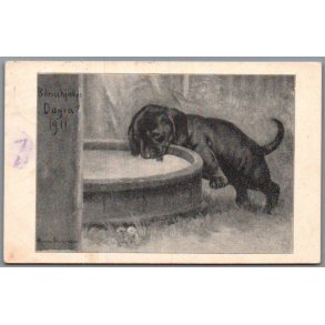 B�rnehj�lpsdagen 1911 - Postkort - Brugt