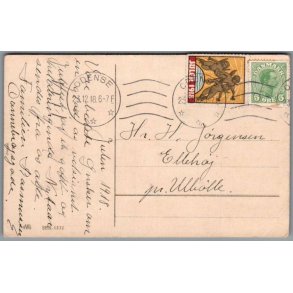 Julemrke 1918 p Postkort