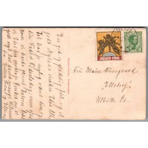 Julemrke 1918 p Postkort