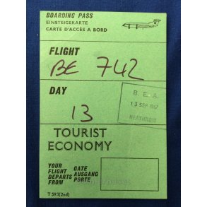 Bording Pass - Flight BE 742