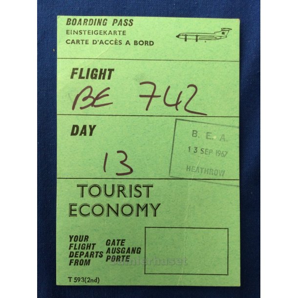 Bording Pass - Flight BE 742