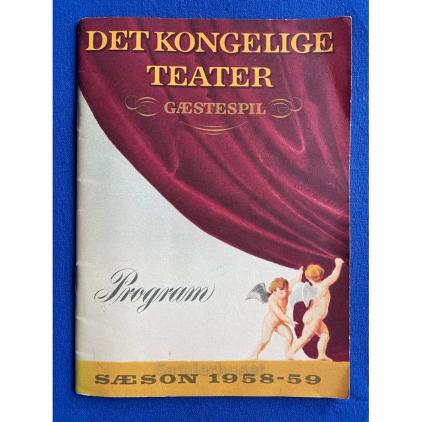 Det Kongelige Teaters Program - Gstespil - 1958 - 59 - A5 - Pn